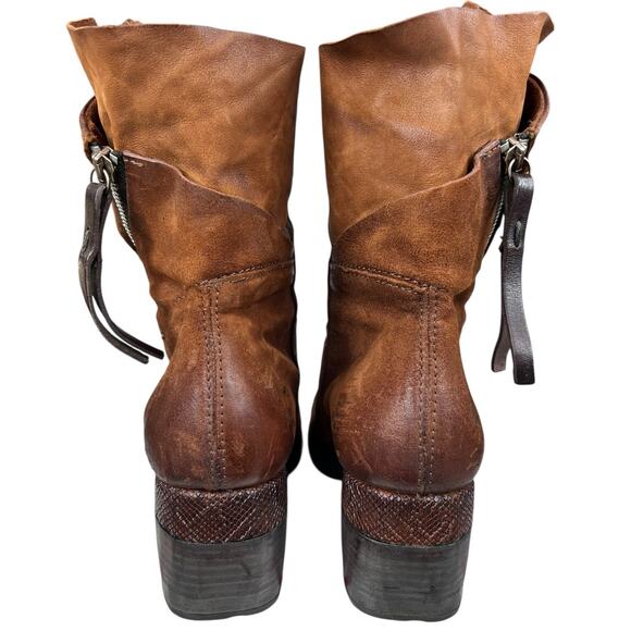 A.S. 98 Women’s Jase Brown Suede Side Zip Ankle Boot Size 38 US 7.5/8 - Picture 8 of 11